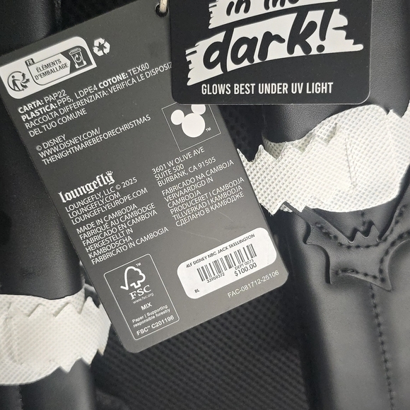 Loungefly The Nightmare Before Christmas Glow-in-the-Dark Backpack main image 8